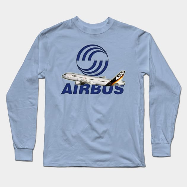 A320 Prototype Long Sleeve T-Shirt by Caravele